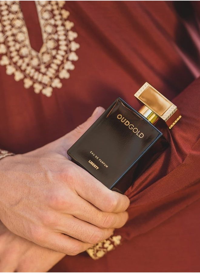 Liberty - Luxury Oud, OudGold Perfume for Men, Eau De Parfum (EDP) Spray, 100ml/3.4 Oz, Long Lasting Smell - Image 1