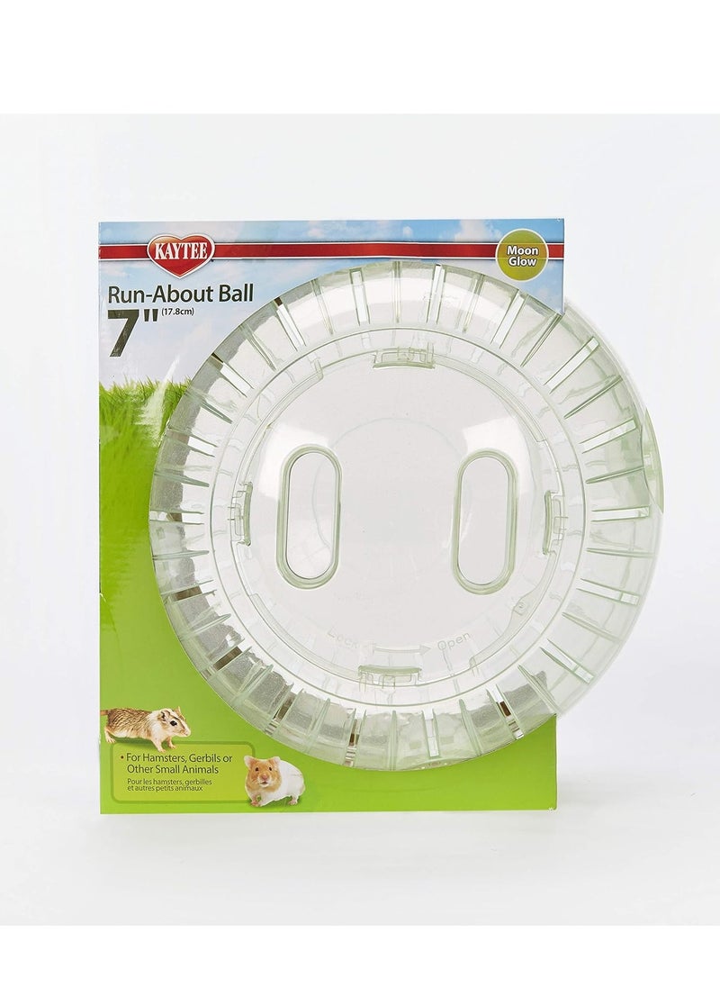 Kaytee - Kaytee 7" Moon Glow Run-About Exercise Ball For Pet Hamsters & Gerbils - Image 1