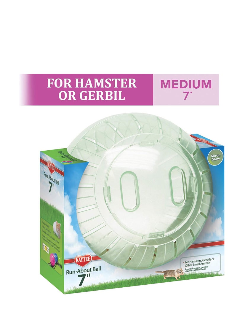 Kaytee - Kaytee 7" Moon Glow Run-About Exercise Ball For Pet Hamsters & Gerbils - Image 1