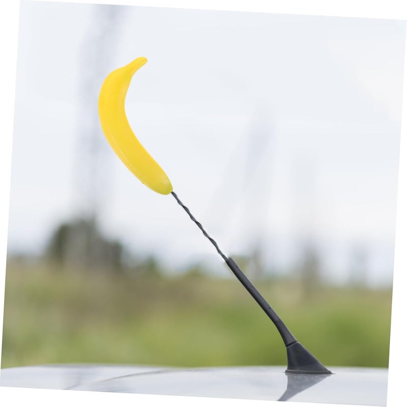 Adorable Banana Car Antenna Decoration Cute Cartoon Fruit Topper for Automotive Fun Vehicle Accessory Easy Installation for All Car Models Unique Exterior Decor - Image 4