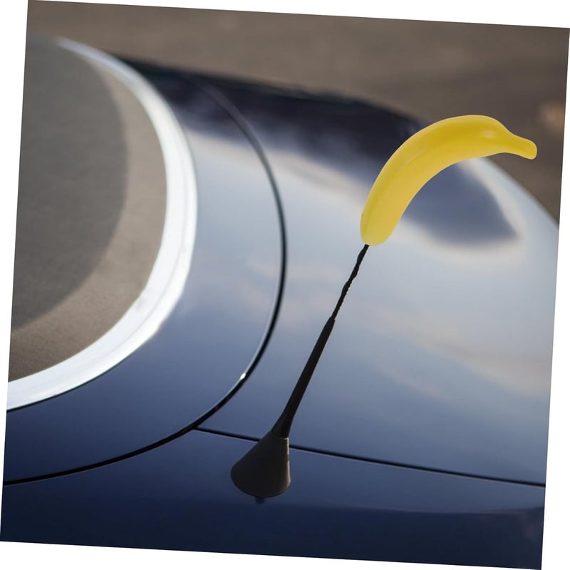 Adorable Banana Car Antenna Decoration Cute Cartoon Fruit Topper for Automotive Fun Vehicle Accessory Easy Installation for All Car Models Unique Exterior Decor - Image 3