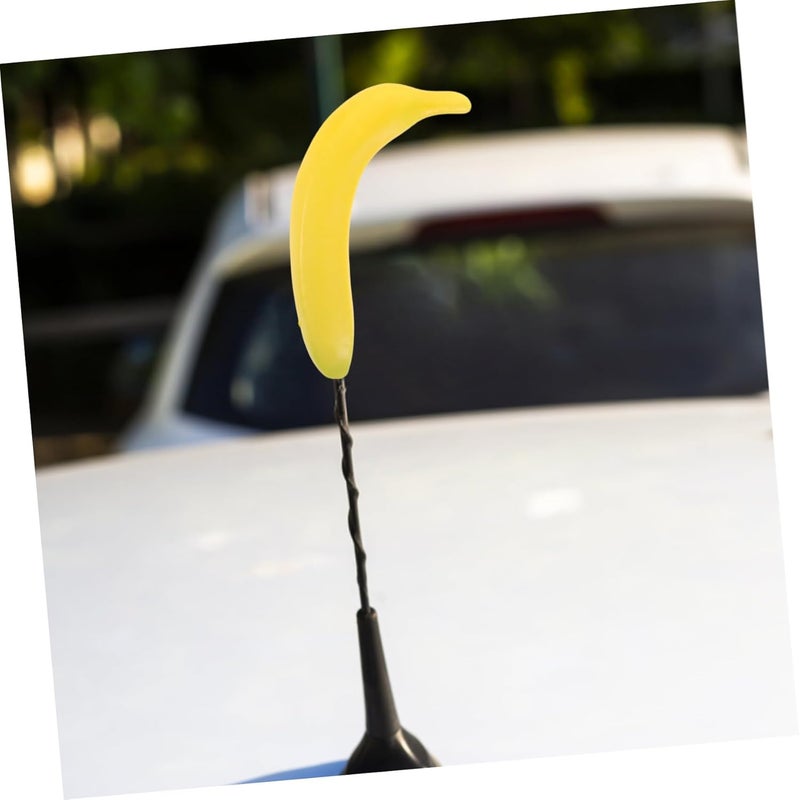 Adorable Banana Car Antenna Decoration Cute Cartoon Fruit Topper for Automotive Fun Vehicle Accessory Easy Installation for All Car Models Unique Exterior Decor - Image 5