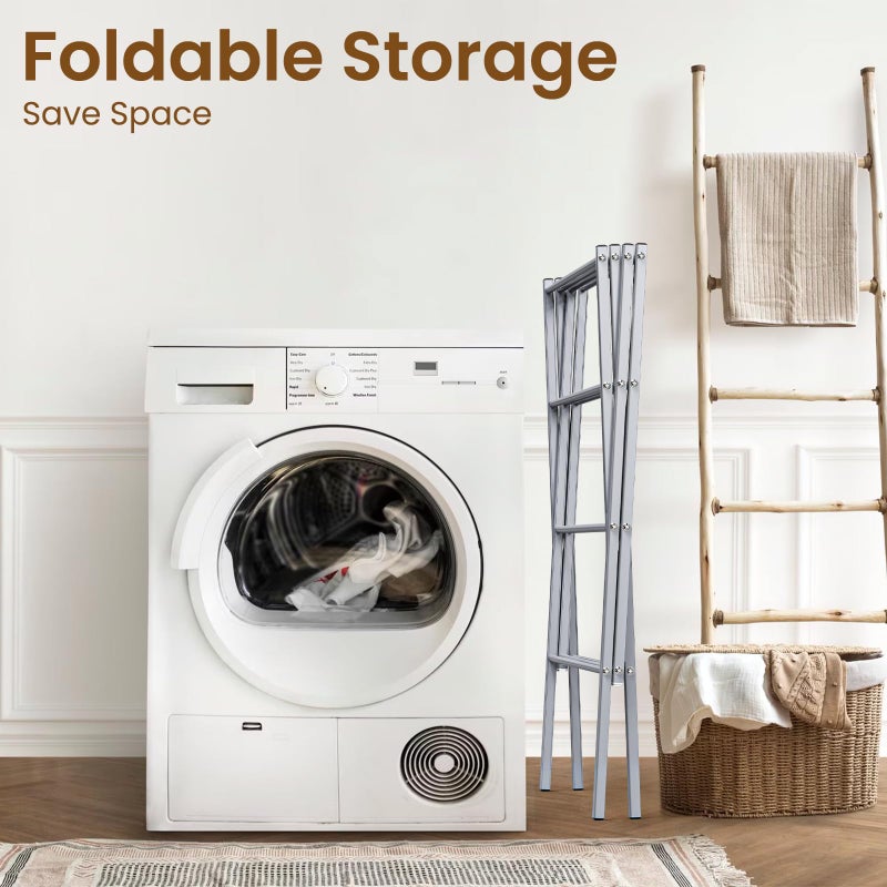 Whitmor Oversized Metal Drying Rack, Silver - Image 4