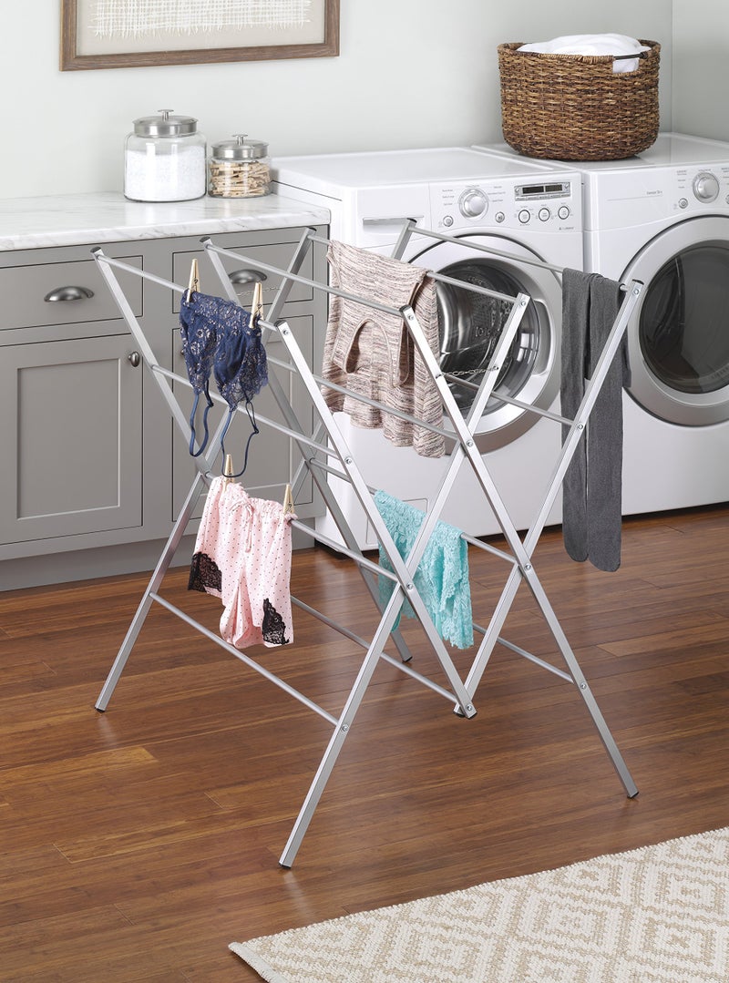 Whitmor Oversized Metal Drying Rack, Silver - Image 2