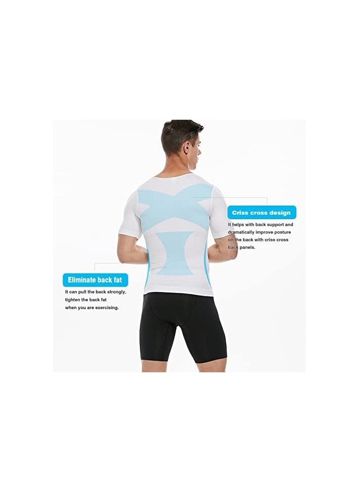 Generic - Body compression corset to tighten and shape the abdominal area, white color - Image 1