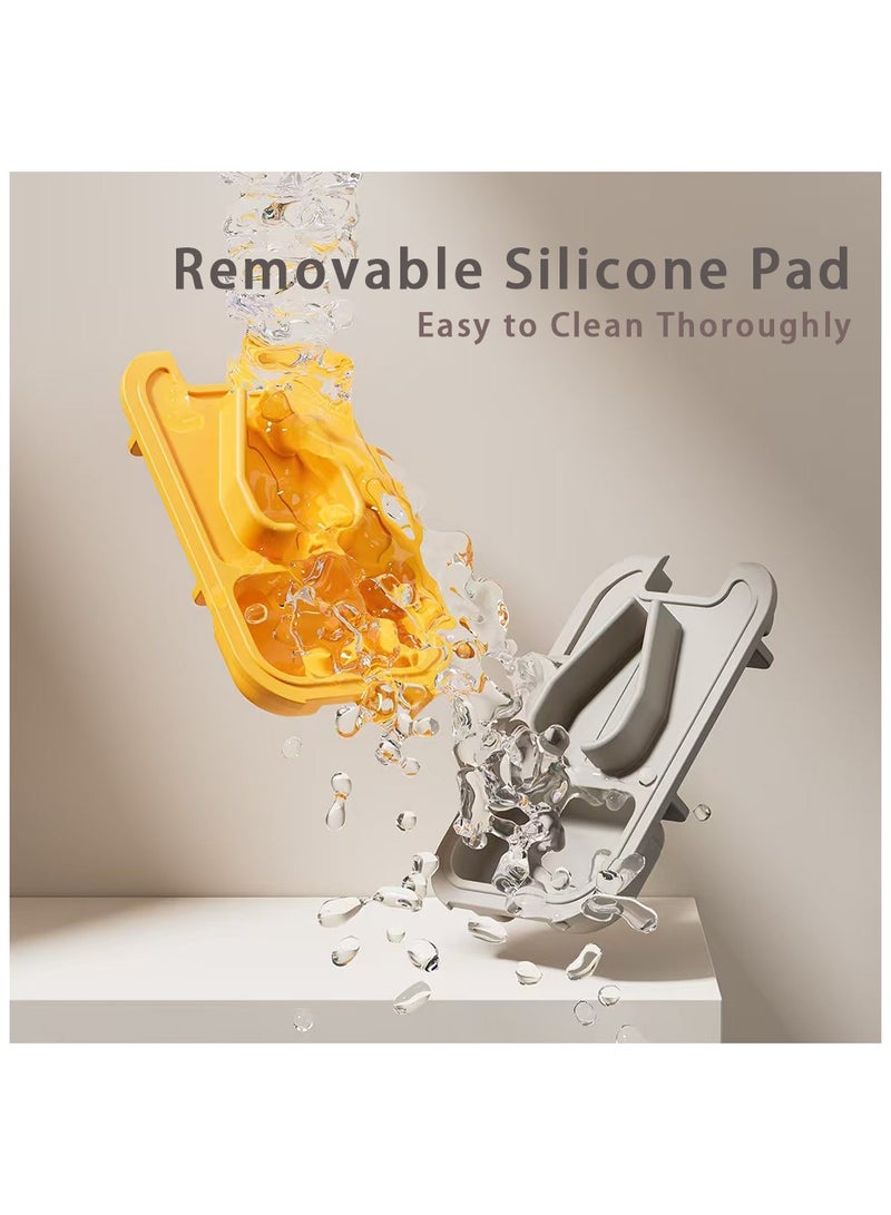 ​Food-Grade Pill Cutter: 2-in-1 Tablet Splitter & Organizer with Child-Proof Lock - White - Image 4