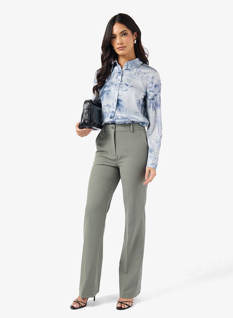 GUESS Printed Button Down Shirt - Image 4