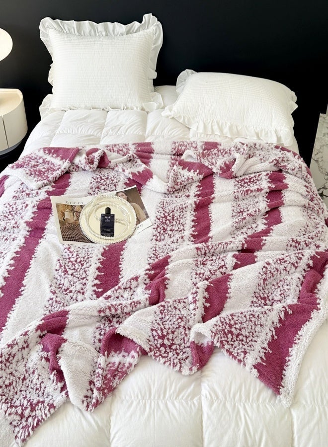 SUCITY 200*230CM Fleece Blanket Multi-Functional Coral Fleece Blanket Nap Office Flannel Winter Blanket - Image 1