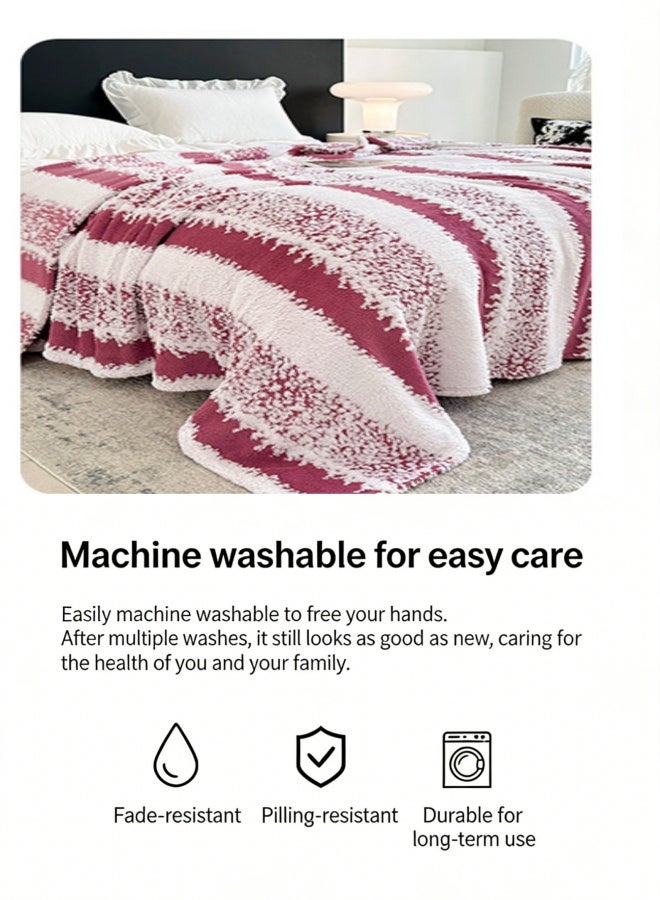 SUCITY 200*230CM Fleece Blanket Multi-Functional Coral Fleece Blanket Nap Office Flannel Winter Blanket - Image 5