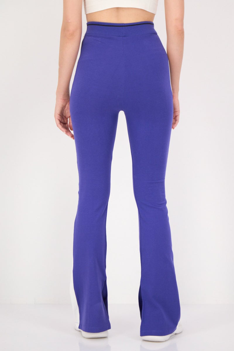 PUMA Women Sportswear Fit Training T7 Flared Leggings, Purple - Image 3