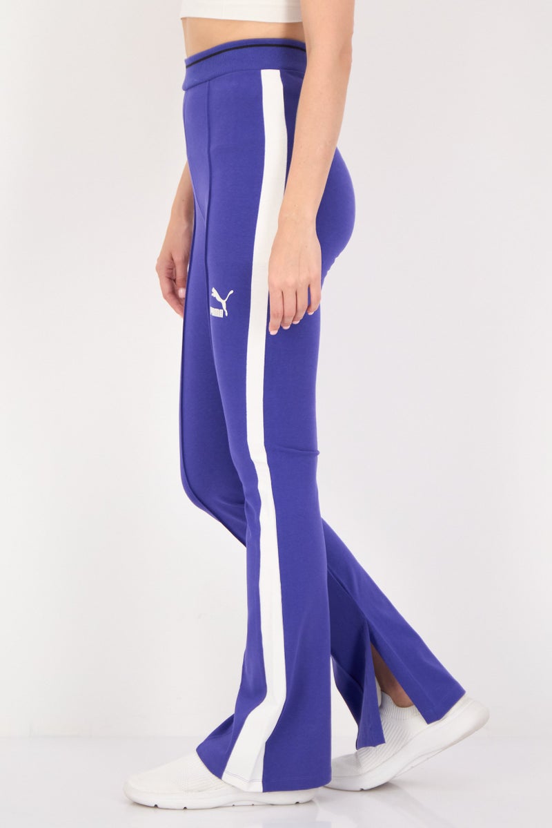 PUMA Women Sportswear Fit Training T7 Flared Leggings, Purple - Image 2