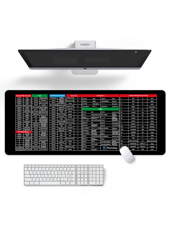 Digital Computer Mouse Pad Gaming Mouse Mat High Precision Control Surface Non-slip Rubber Base Mousepad Gamers Office Workers-Color:300x600x2-Pattern:9
