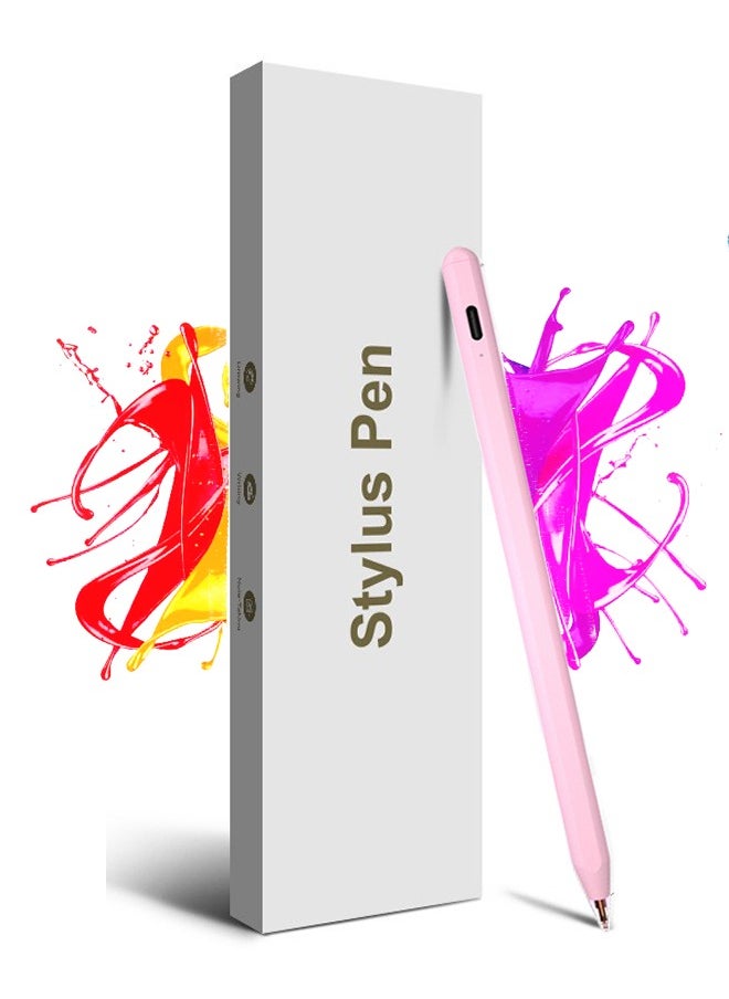 Bukela Active Digital Stylus Pen, Bluetooth iPad Pen with Fast Charging & Palm Rejection For Apple iPad 2018 and Later Pink  - Image 1