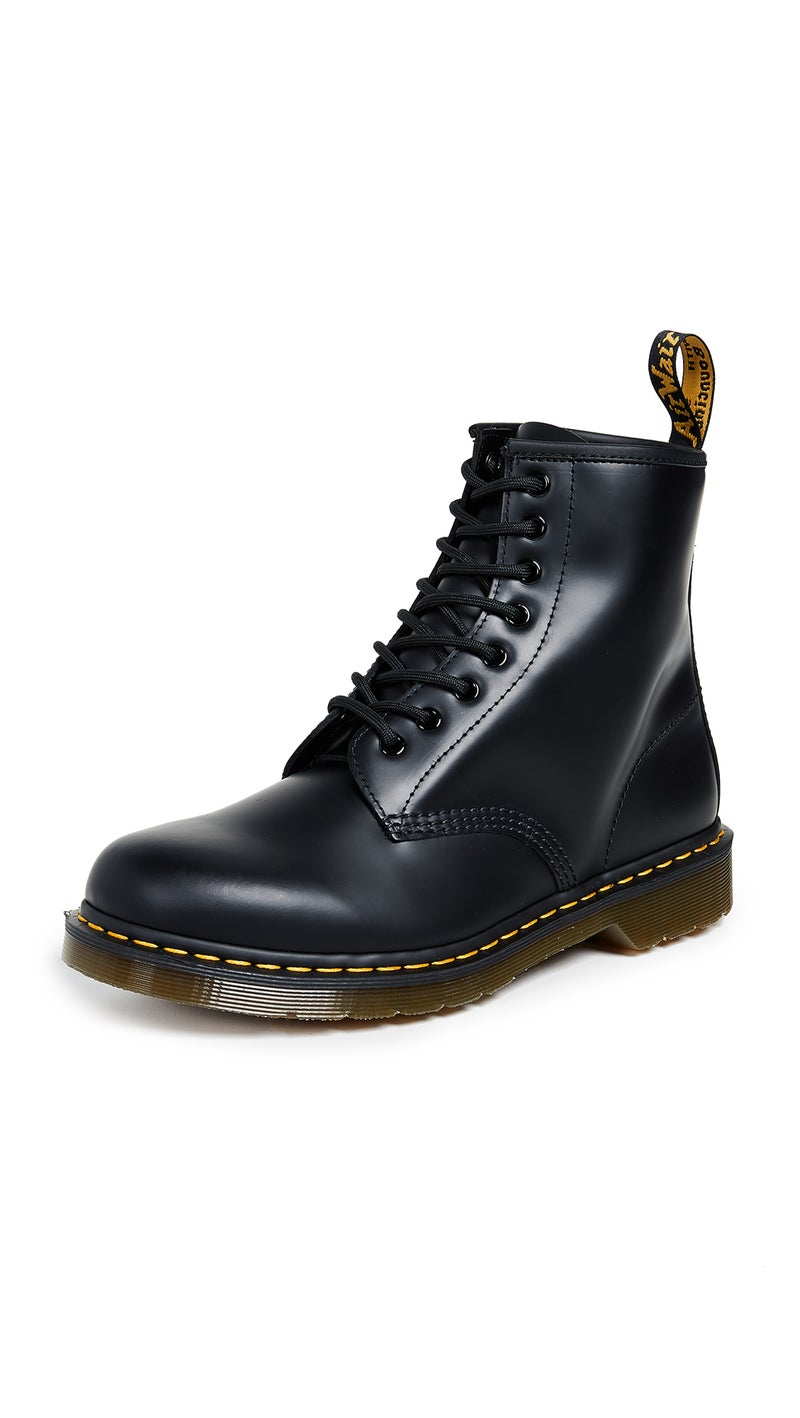 Dr Martens Dr. Martens 1460 Smooth Leather 8 Eye Boot, Black Smooth, 9 Women/8 Men - Image 1