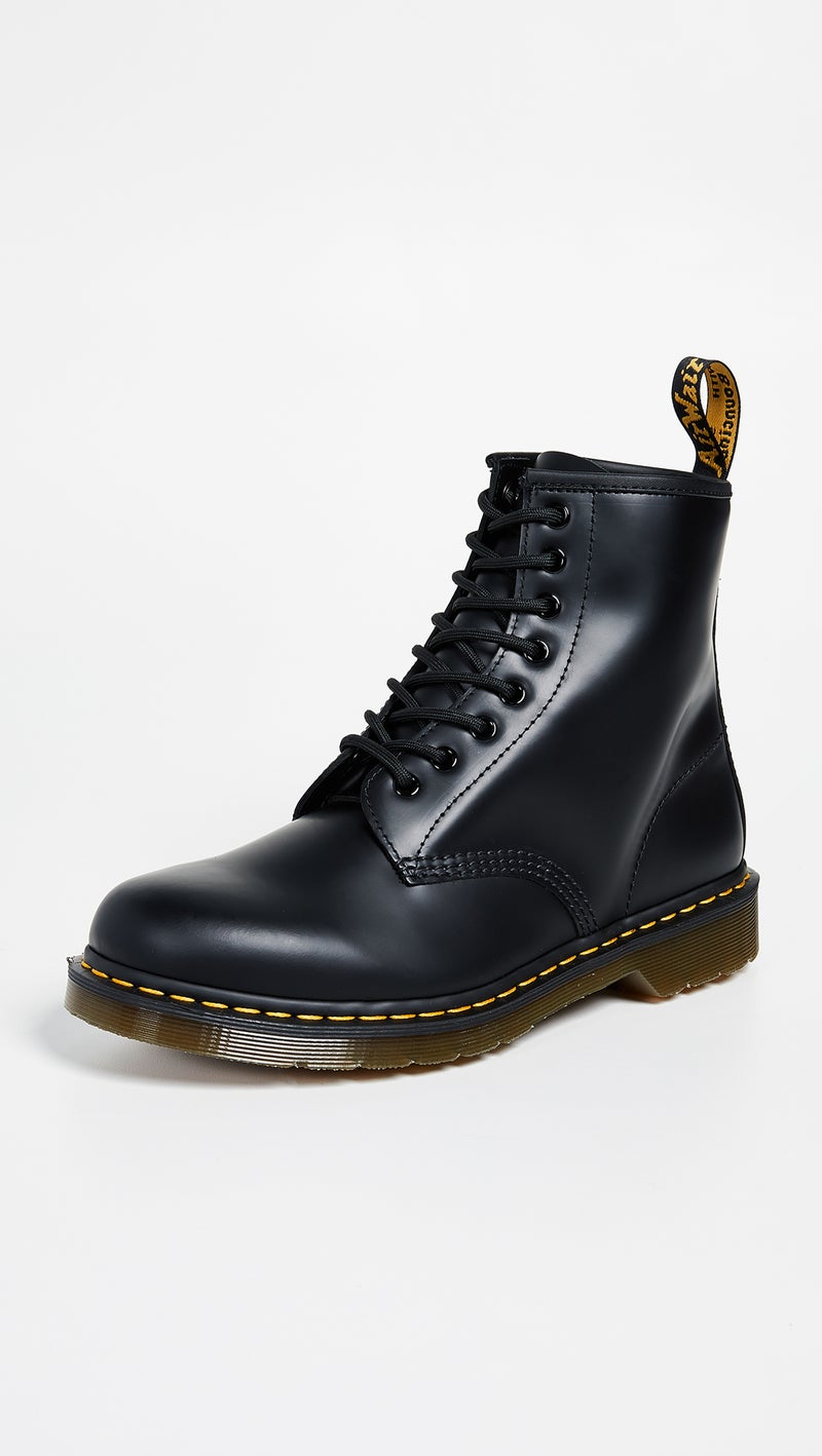 Dr Martens Dr. Martens 1460 Smooth Leather 8 Eye Boot, Black Smooth, 9 Women/8 Men - Image 2