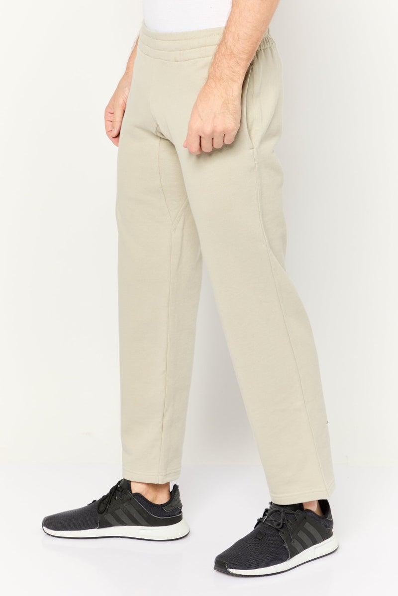 Beause Men Regular Fit Drawstring Solid Sweatpants, Light Grey - Image 3