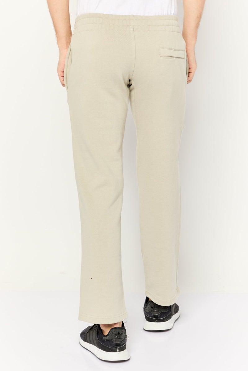 Beause Men Regular Fit Drawstring Solid Sweatpants, Light Grey - Image 4