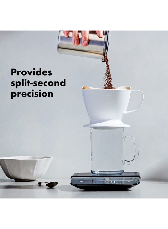 OXO BREW 6 Lb. Precision Coffee Scale with Timer, Black - Image 4