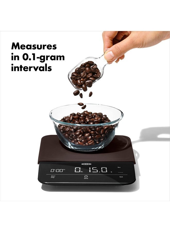 OXO BREW 6 Lb. Precision Coffee Scale with Timer, Black - Image 3