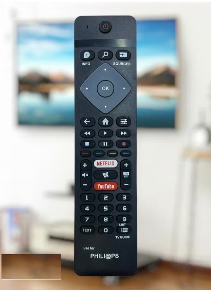 Smart TV Remote Control – Universal Replacement Remote for Smart LCD, LED TVs – Easy to Use, No Programming Required, Full Functionality, Black – Compatible with Most TV Brands for Seamless Control - Image 2