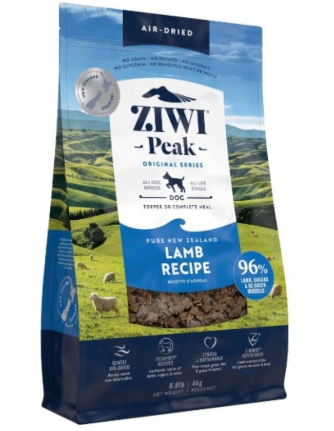 زيوي بيك طعام الكلاب الجاف ZIWI Peak بنكهة لحم الضأن المجفف بالهواء 4 كجم - Image 1