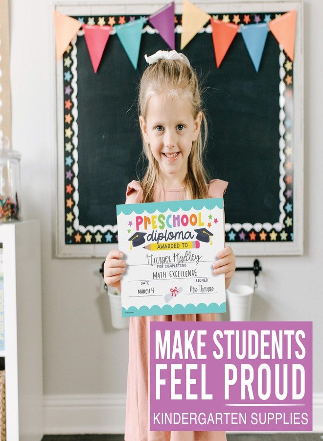 Hadley Designs Preschool Award Certificates for Students -25 Certificate of Achievement Awards, Pre-K Diploma, Preschool Graduation Certificates for Kids, Prek Certificate Paper, Star Student Honor Roll - Image 5