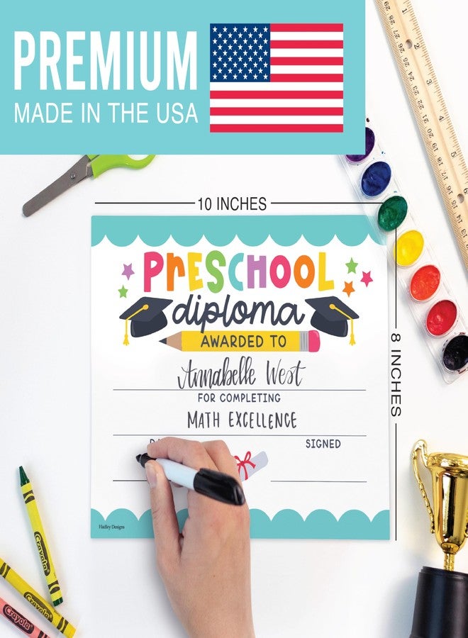 Hadley Designs Preschool Award Certificates for Students -25 Certificate of Achievement Awards, Pre-K Diploma, Preschool Graduation Certificates for Kids, Prek Certificate Paper, Star Student Honor Roll - Image 4