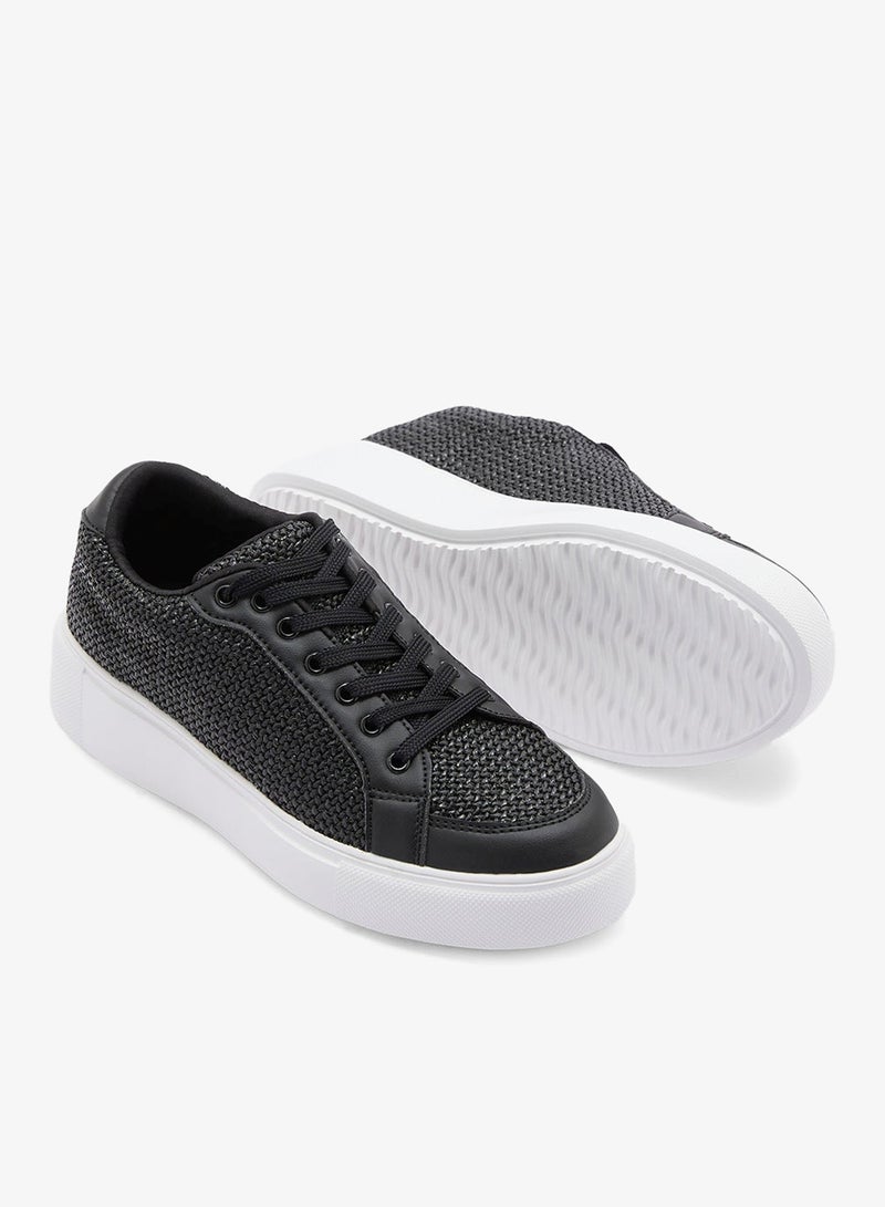 جينجر سنيكرز بنمط منسوج - Image 3