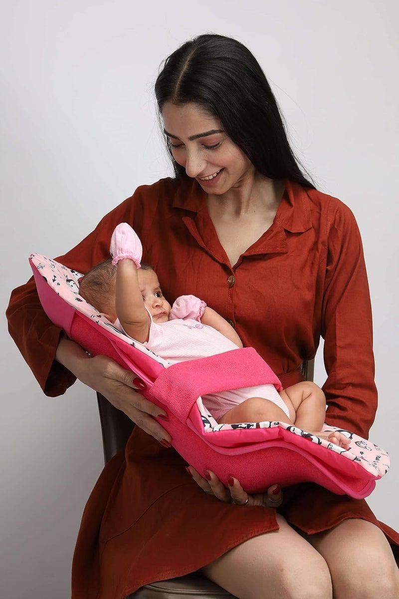 HOOPA 2-in-1 Feeding Pillow Cherry | Breastfeeding Pillow | Infant Carrier | New Born Carrier | Nursing Pillow | Reclined Carrier (Cherry) - Image 5