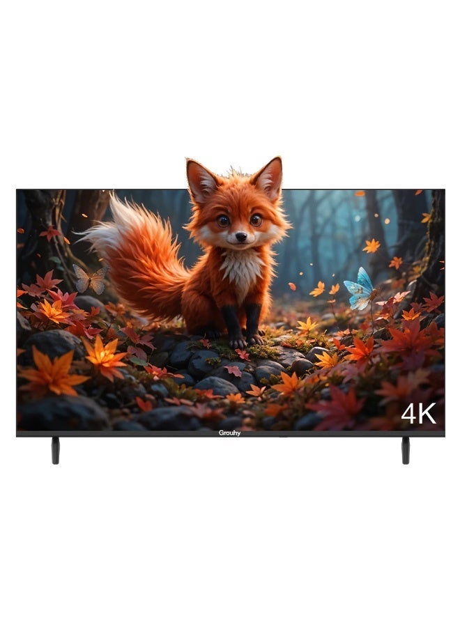 جروهي تلفزيون جروهي 55 بوصة 4K Ultra HD LED سمارت بدون إطار مع رسيفر مدمج - Image 1