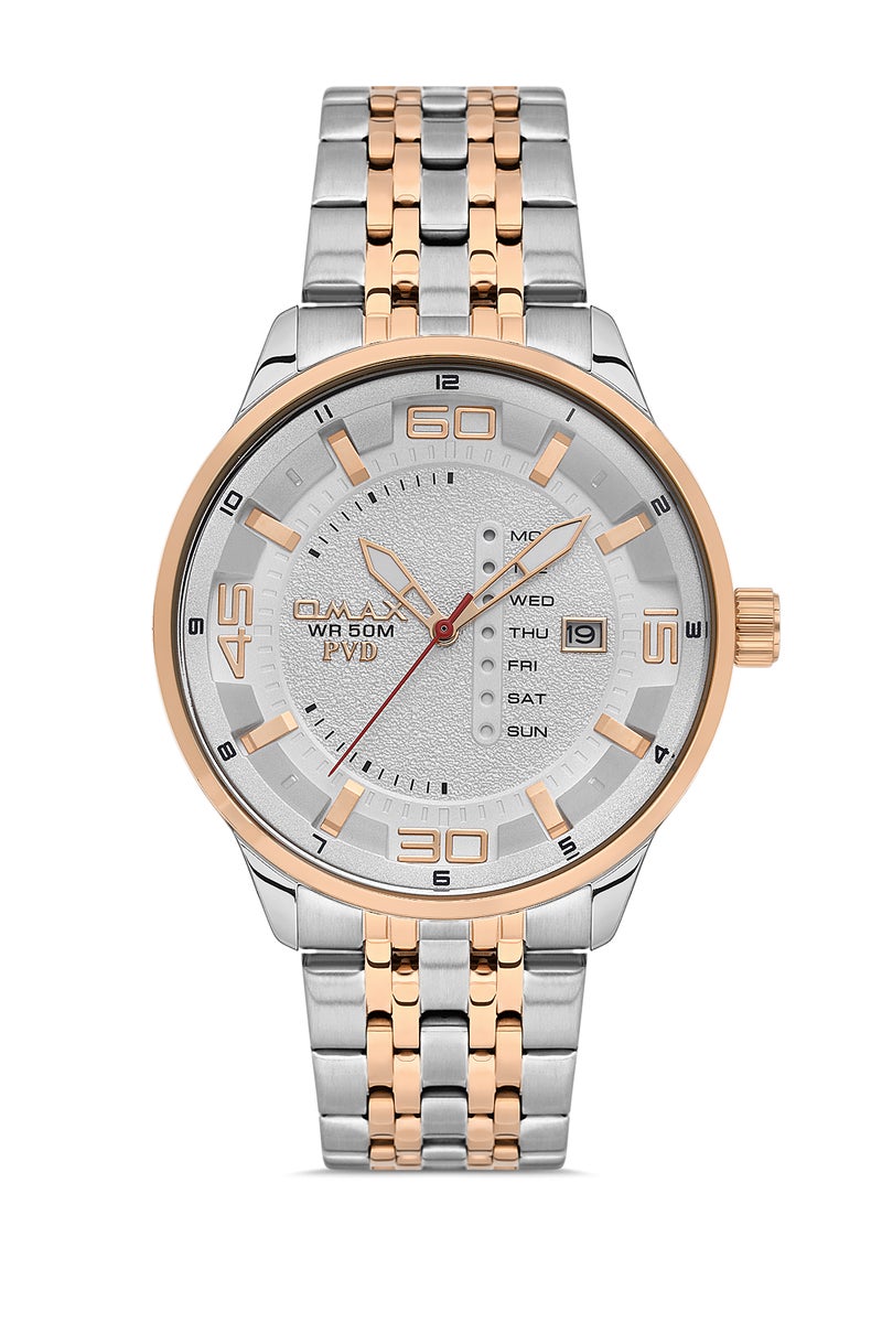OMAX Men's Wrist-Watch | Analog | Stainless Steel Band | Elegant Design - Image 1