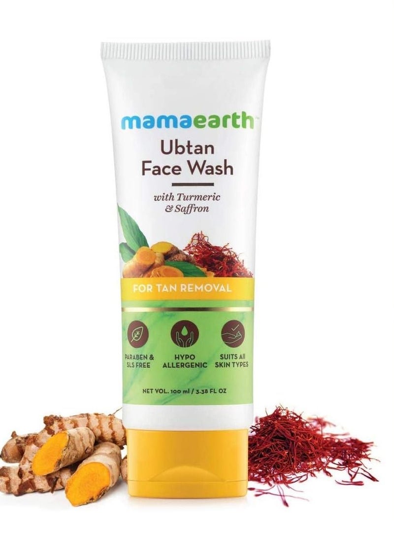 Mamaearth Mama earth ubtan face wash for mama 100 ml + Tea tree face wash for mama 100 ml - Image 3