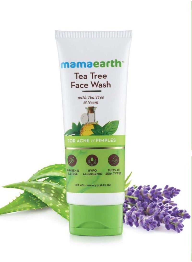 Mamaearth Mama earth ubtan face wash for mama 100 ml + Tea tree face wash for mama 100 ml - Image 2