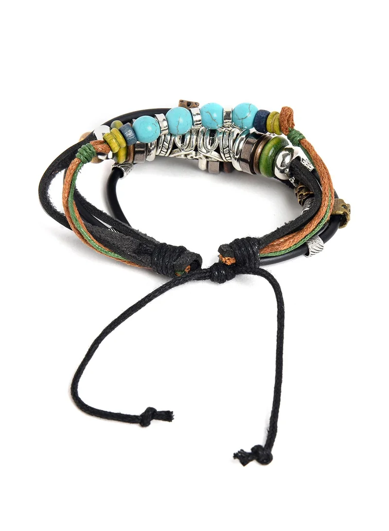 SOHI Evil Eye Multistrand Artificial Bracelet Jewellery