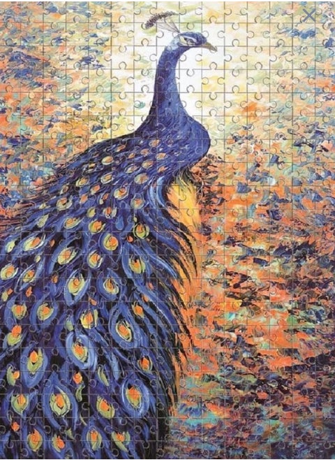 Peacock Puzzle Set, 1000 Pieces - Multicolor