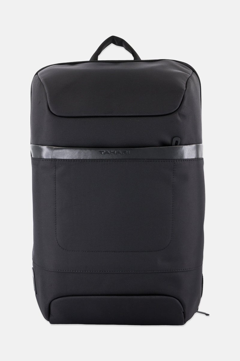 Tahari Men Brand Logo Backpack, Black  - Image 1