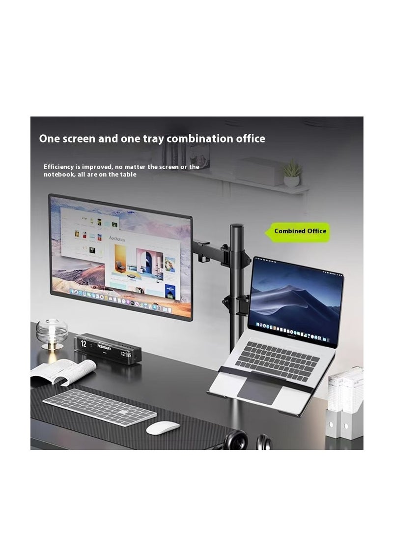 BESSGROUP - Universal laptop monitor stand, one screen, one drag, multifunctional computer display stand, adjustable and rotatable display stand, 13-32 inch laptop 17 inch (5kg) stand, maximum weight capacity 13kg - Image 1