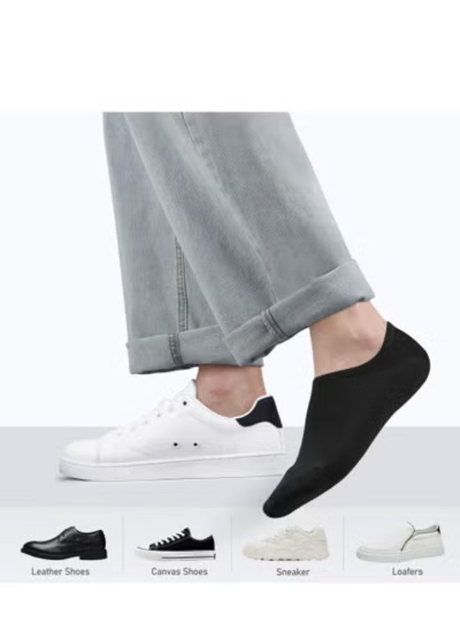 fantasize No Show Low Cut Socks for Mens Casual Sports Athletic Ankle Anti-Slip Socks, Invisible Casual Ankle Socks, Men Short Socks Casual Socks (6 Pairs) - Image 3