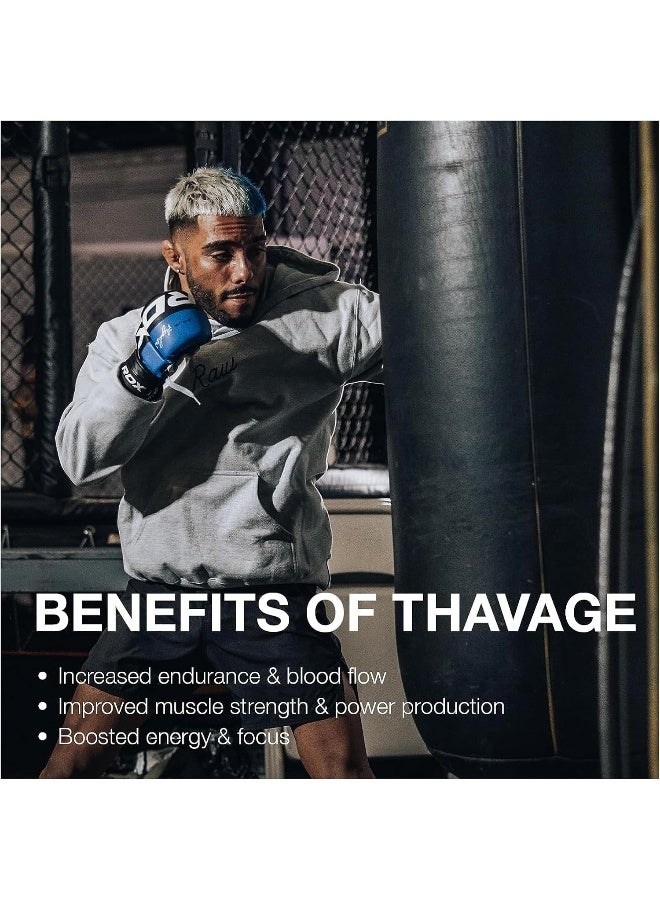 Raw مسحوق ثافاج قبل التمرين 40 حصة 4 خث - Image 3