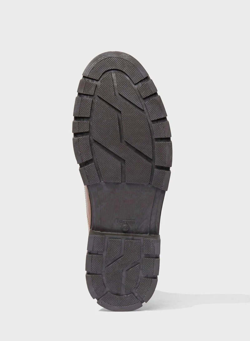 DeFacto Lace Up High Top Formal Boots