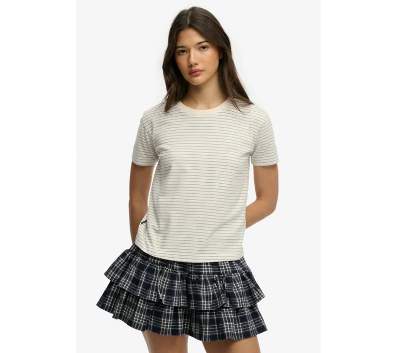 Superdry Essential Logo Striped Fitted T-Shirt