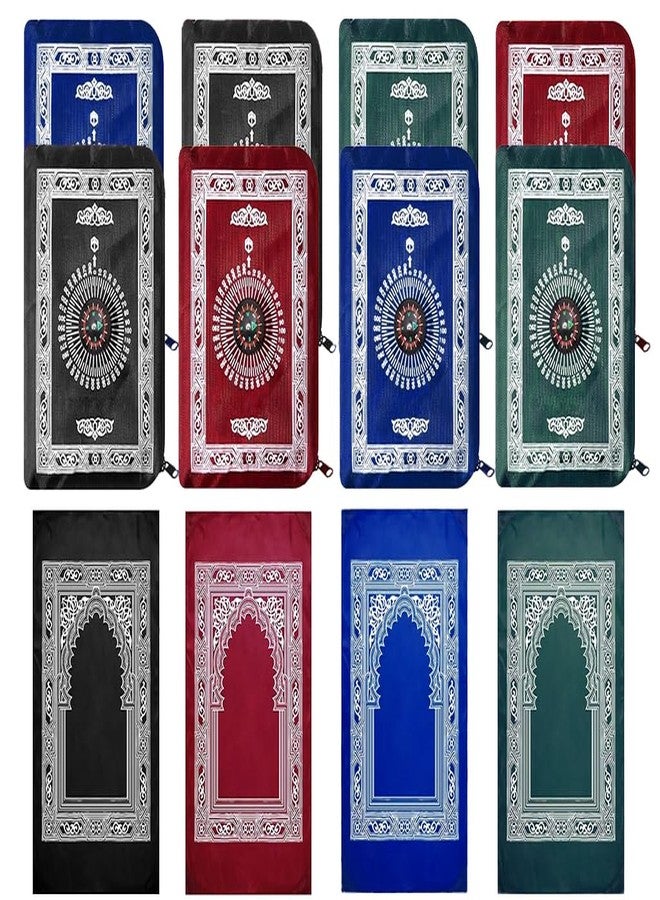 Hitopin Travel Prayer Mat, 8PCS 60cm*100cm Portable Prayer-Mat, Waterproof Rug, Prayer Rug, Muslim Travel Prayer Mats, for Ramadan Gifts, Muslim Prayer (Green, Blue, Red, Black) - Image 1