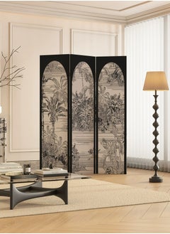 Merry Moments Room Divider Stunning Screen Hinged Panels 3 Panel Foldable Panel Screen Movable Partition Privacy Separator Wall Furniture Indoor Bedroom Double Sided Print Office Size: H180cm x W120 cm  - Image 1