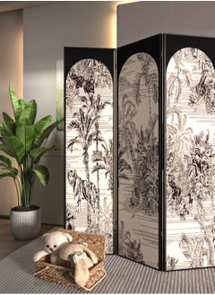 Merry Moments Room Divider Stunning Screen Hinged Panels 3 Panel Foldable Panel Screen Movable Partition Privacy Separator Wall Furniture Indoor Bedroom Double Sided Print Office Size: H180cm x W120 cm  - Image 2
