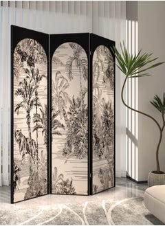 Merry Moments Room Divider Stunning Screen Hinged Panels 3 Panel Foldable Panel Screen Movable Partition Privacy Separator Wall Furniture Indoor Bedroom Double Sided Print Office Size: H180cm x W120 cm  - Image 4