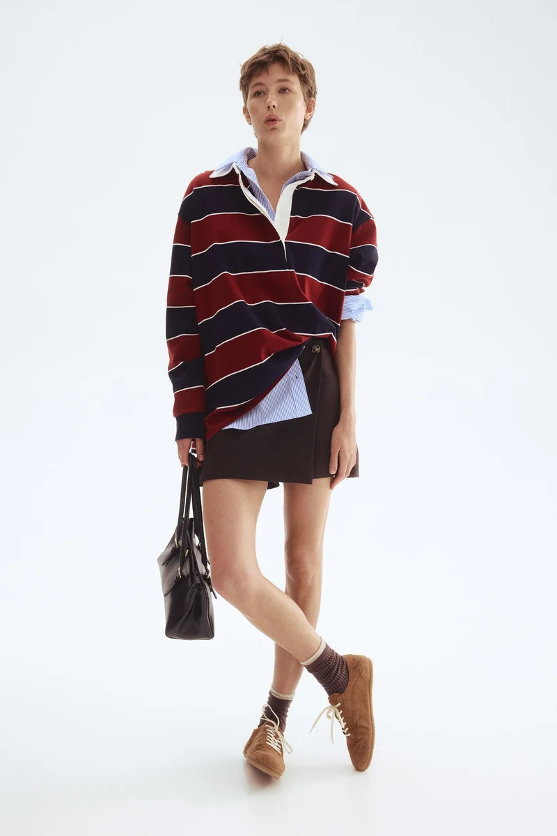 اتش اند ام تنورة بتصميم ملفوف