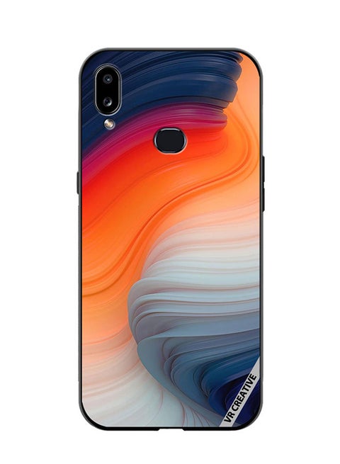 Protective Case Cover For Samsung Galaxy A10s Layers Design Multicolour
