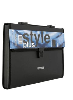 Foldermate FE-136-BK Foldermate Black Expanding File Case+ Handle 13 pockets  - Image 1