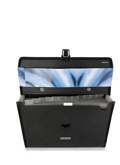 Foldermate FE-136-BK Foldermate Black Expanding File Case+ Handle 13 pockets  - Image 2