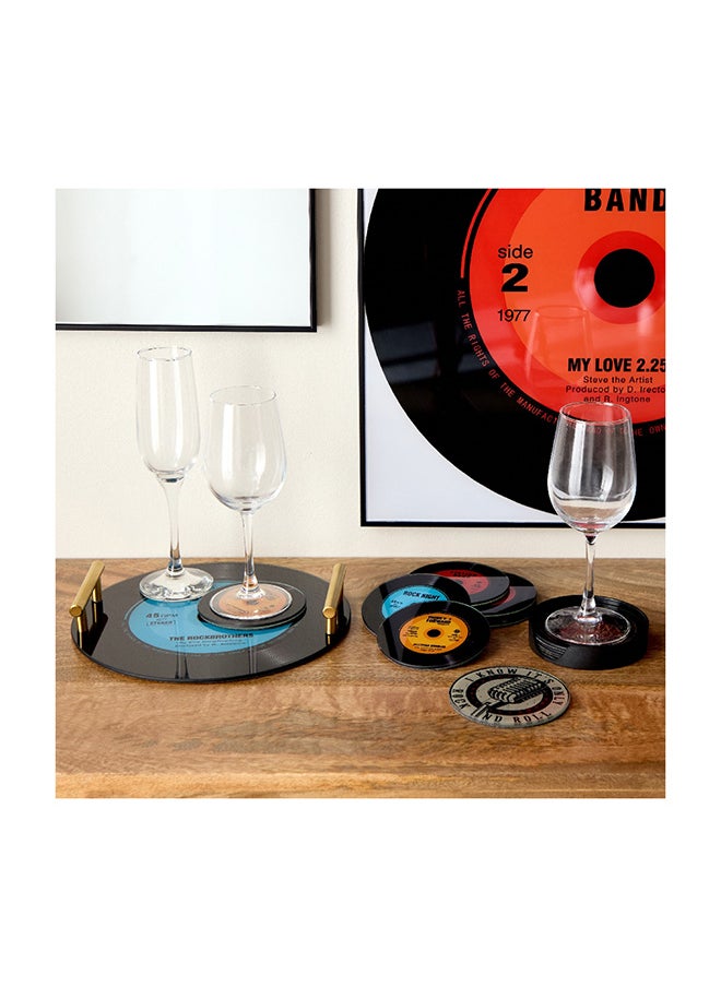 Home Box Fero Glass Tray with 2 Metal Handles 50 x 25 x 3.5 cm  - Image 3